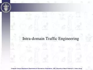 Intra-domain Traffic Engineering