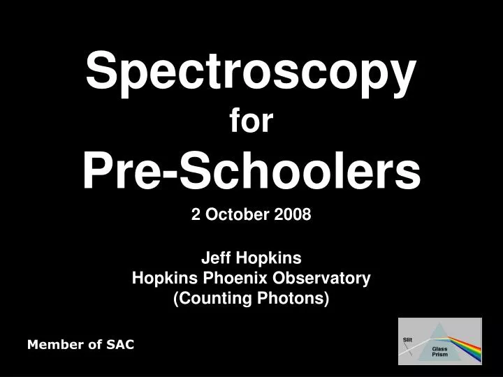 spectroscopy for pre schoolers