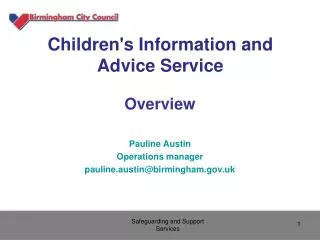 Children's Information and Advice Service