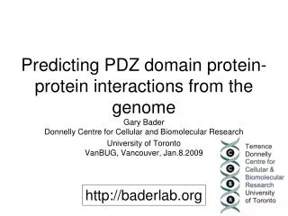 Predicting PDZ domain protein-protein interactions from the genome