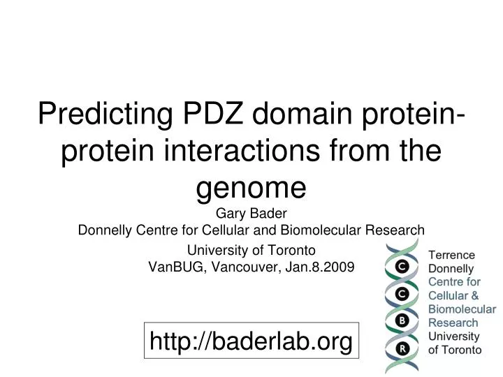 predicting pdz domain protein protein interactions from the genome