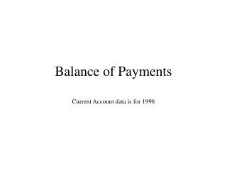 Balance of Payments