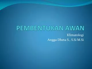 pembentukan awan