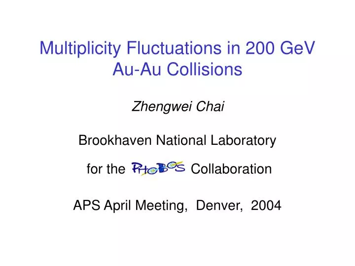 multiplicity fluctuations in 200 gev au au collisions