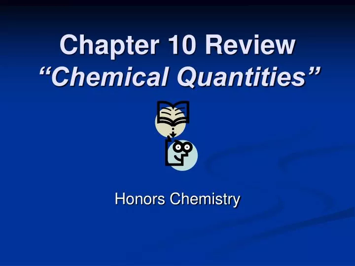 chapter 10 review chemical quantities