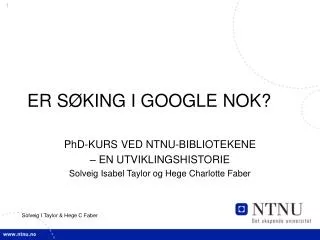 er s king i google nok