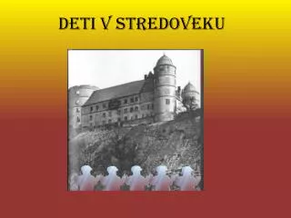 deti v stredoveku