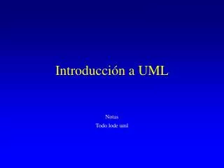 notas todo lode uml