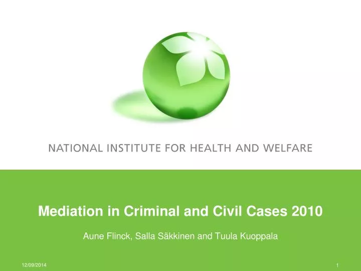 mediation in criminal and civil cases 2010