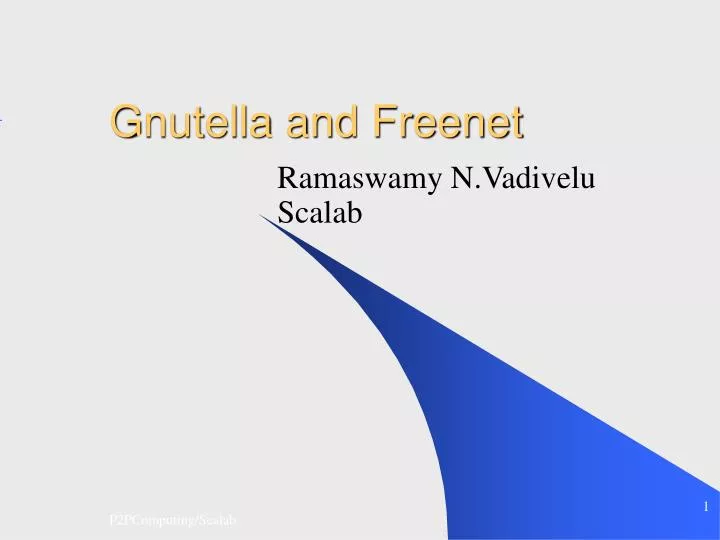 gnutella and freenet