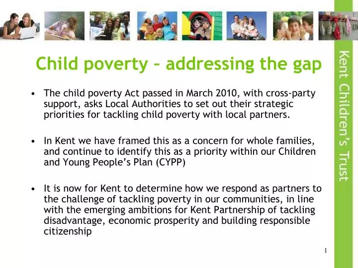 child poverty addressing the gap