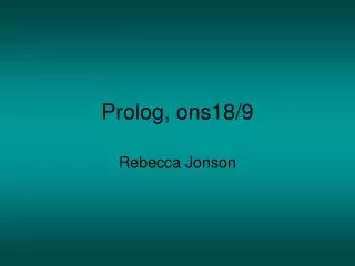 prolog ons18 9