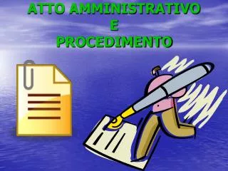 atto amministrativo e procedimento