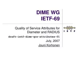 dime wg ietf 69