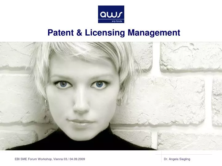 patent licensing management