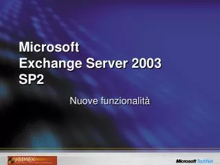 microsoft exchange server 2003 sp2