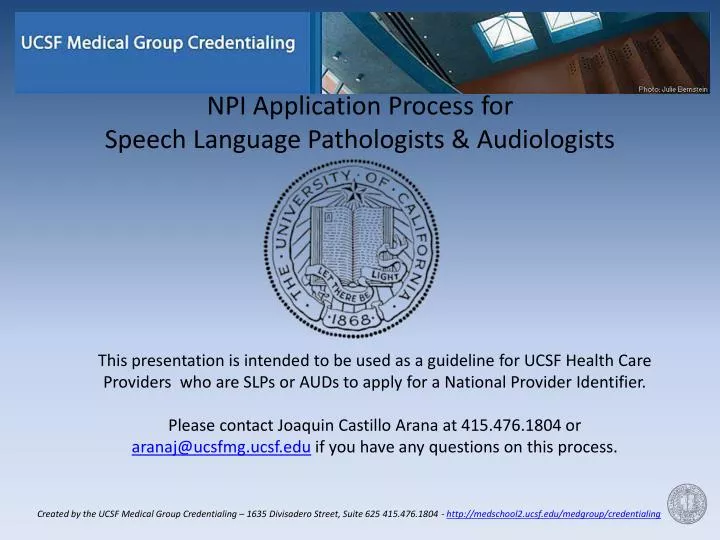 npi application process for speech language pathologists audiologists