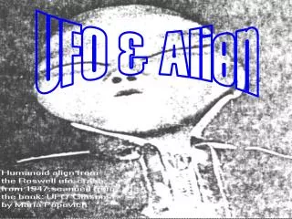 UFO &amp; Alien