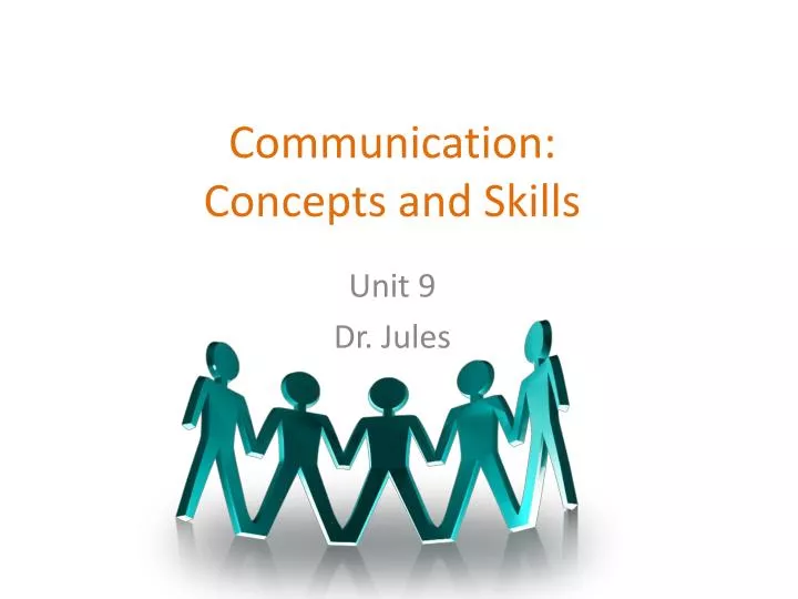 communication concepts and skills