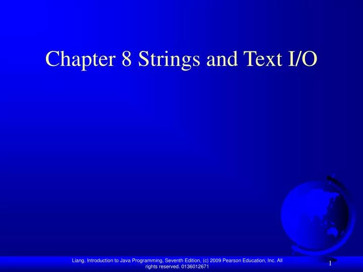 chapter 8 strings and text i o