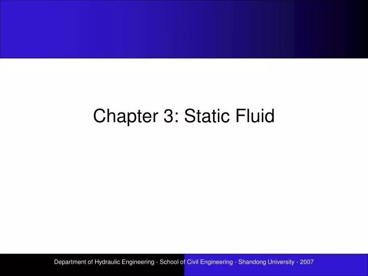 chapter 3 static fluid