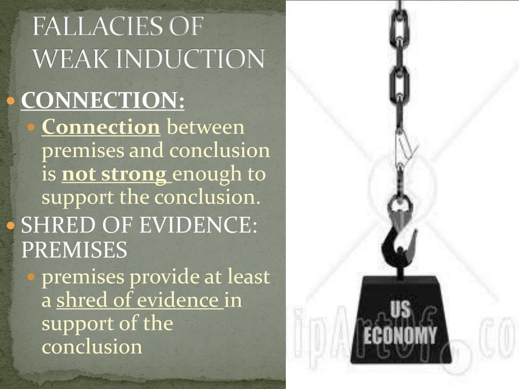 PPT - FALLACIES OF WEAK INDUCTION PowerPoint Presentation, free ...