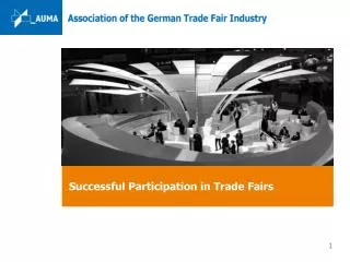 Successful Participation in Trade Fairs