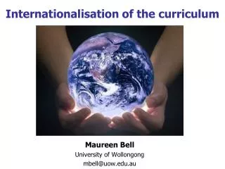 Internationalisation of the curriculum