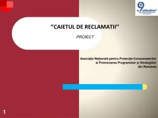 caietul de reclamatii proiect