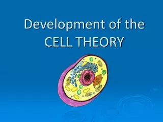 Development of the CELL THEORY