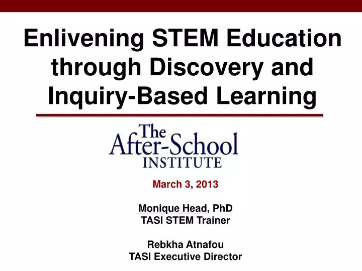 enlivening stem education through discovery and inquiry based learning
