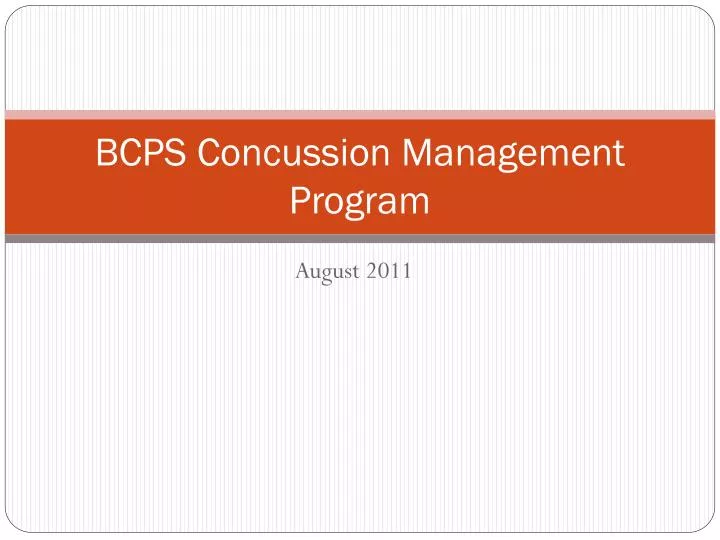 bcps concussion management program