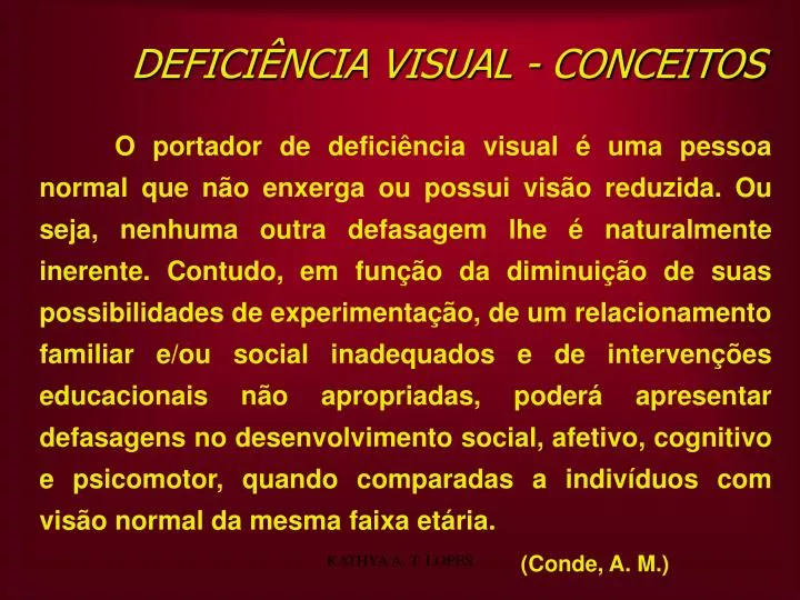 defici ncia visual conceitos