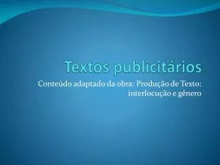textos publicit rios