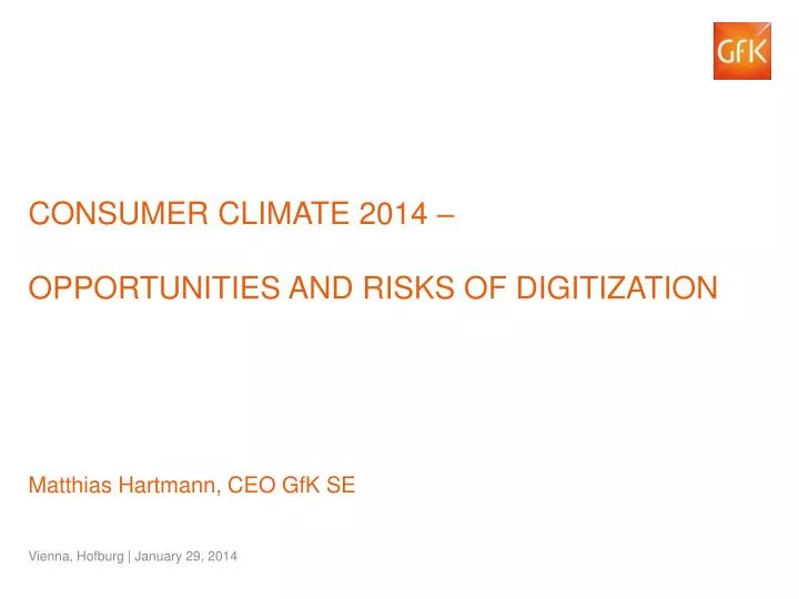 consumer climate 2014 opportunities and risks of digitization