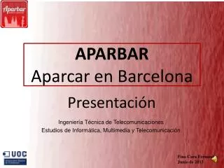 aparbar aparcar en barcelona
