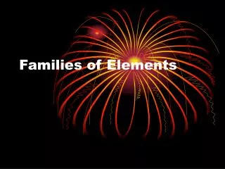 families of elements