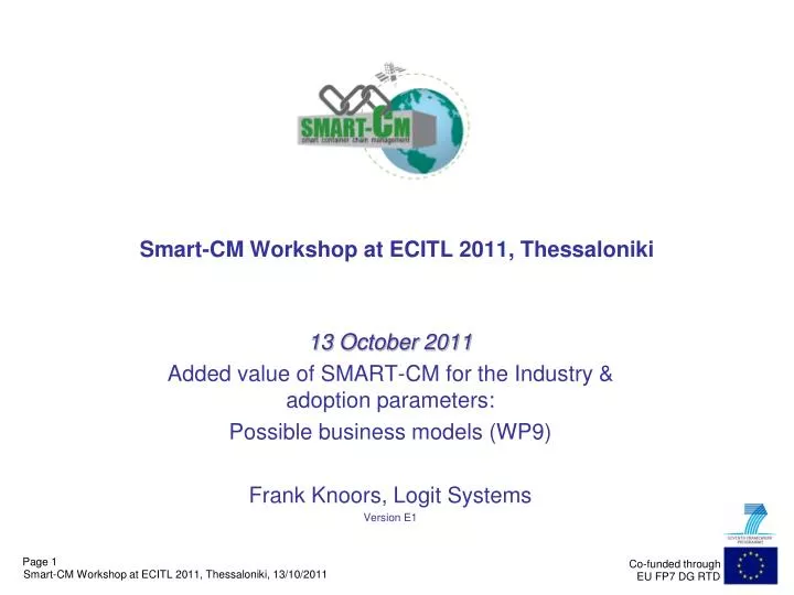 smart cm workshop at ecitl 2011 thessaloniki