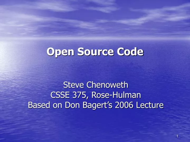 open source code