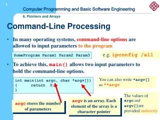 Command-Line Processing