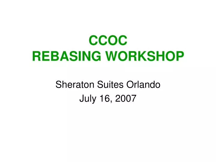 ccoc rebasing workshop