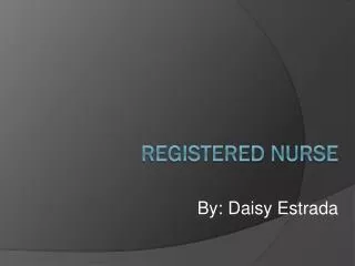 Registered Nurse