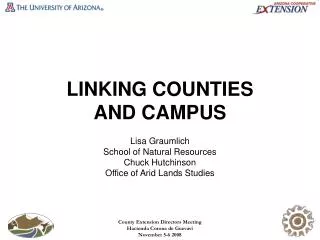 LINKING COUNTIES AND CAMPUS