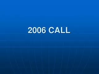 2006 CALL
