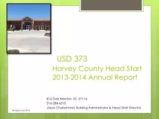 USD 373 Harvey County Head Start 2013-2014 Annual Report