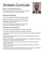 Síntesis Curricular - slide 1