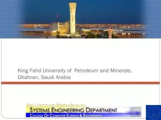 King Fahd University of Petroleum and Minerals, Dhahran, Saudi Arabia