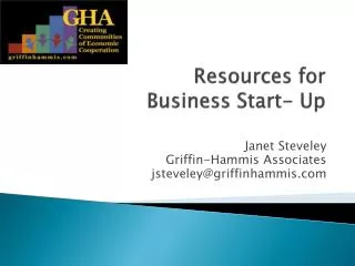 Resources for Business Start- Up