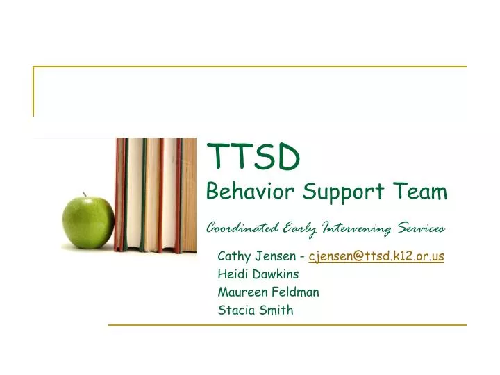 ttsd behavior support team