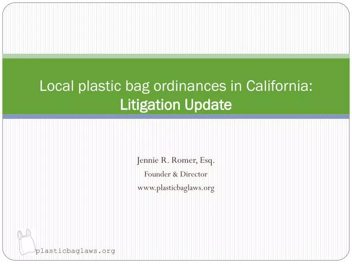 local plastic bag ordinances in california litigation update